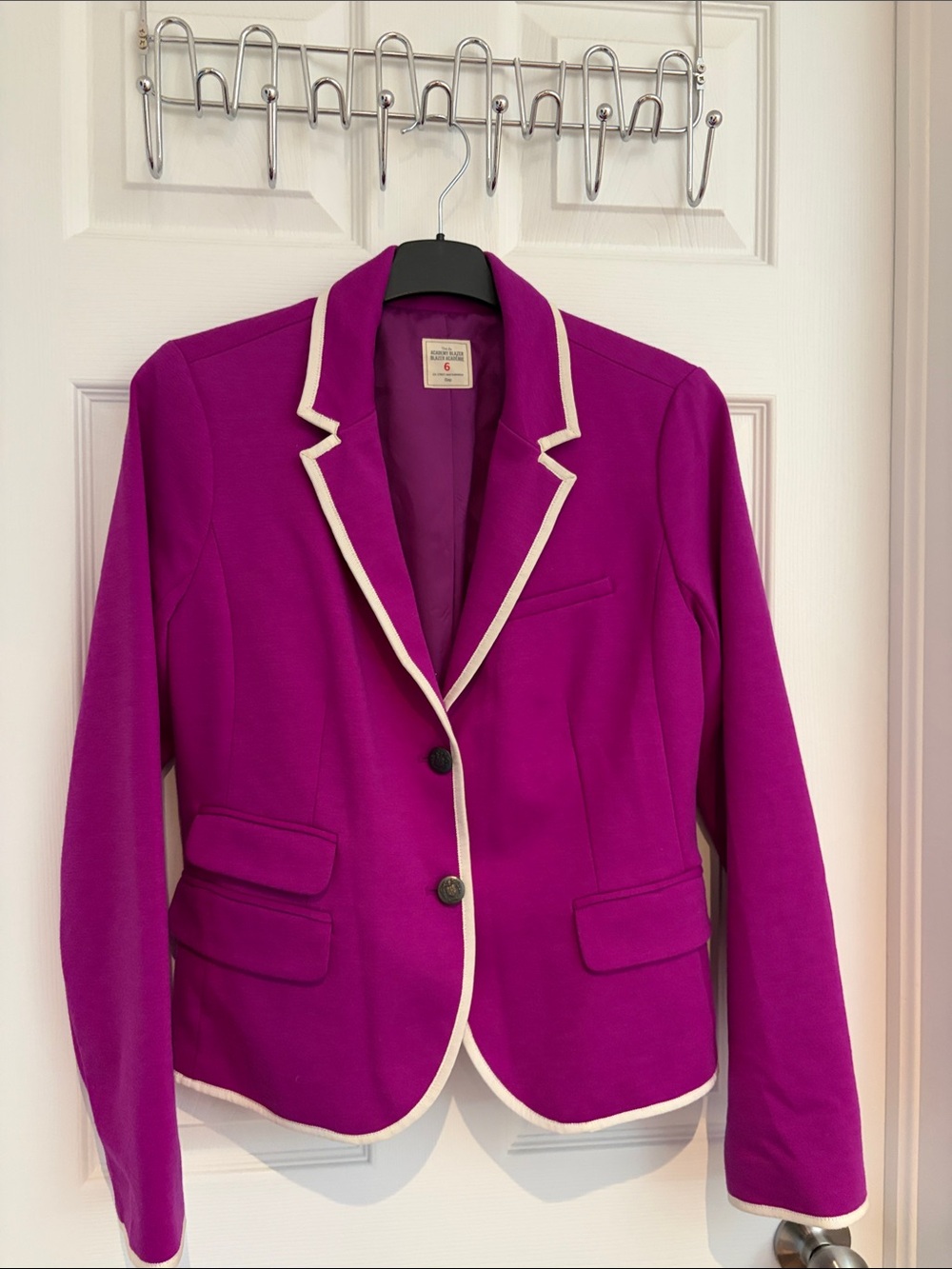 GAP Magenta Blazer with Cream Trim